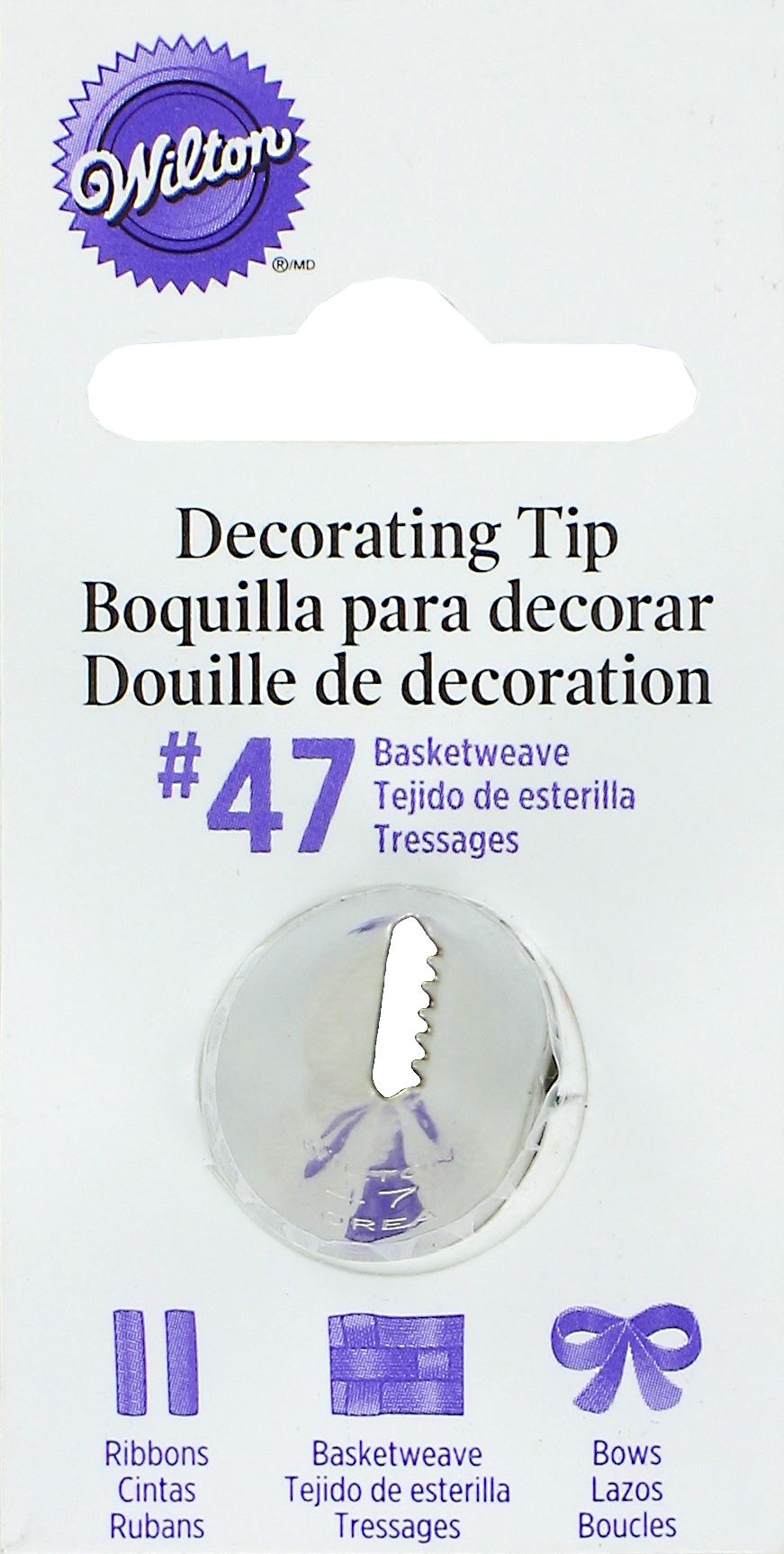 Wilton Basketweave Cake Decorating Nozzle Icing Tips