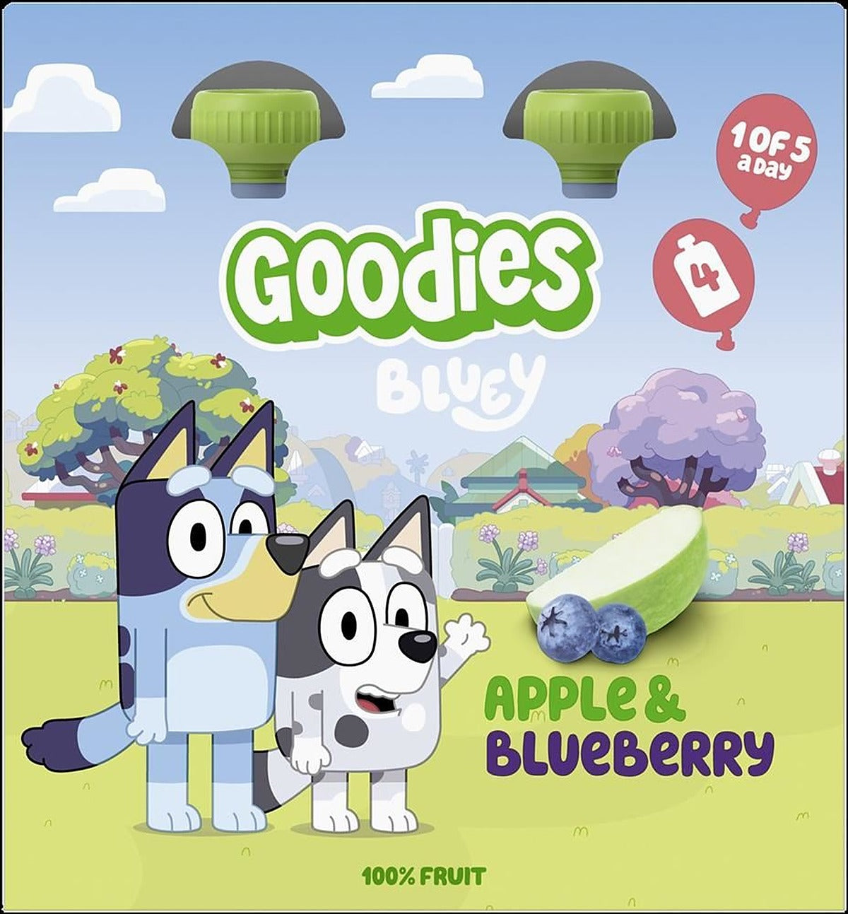 Goodies Bluey KIDS Apple & Blueberry Pouch 4x100g