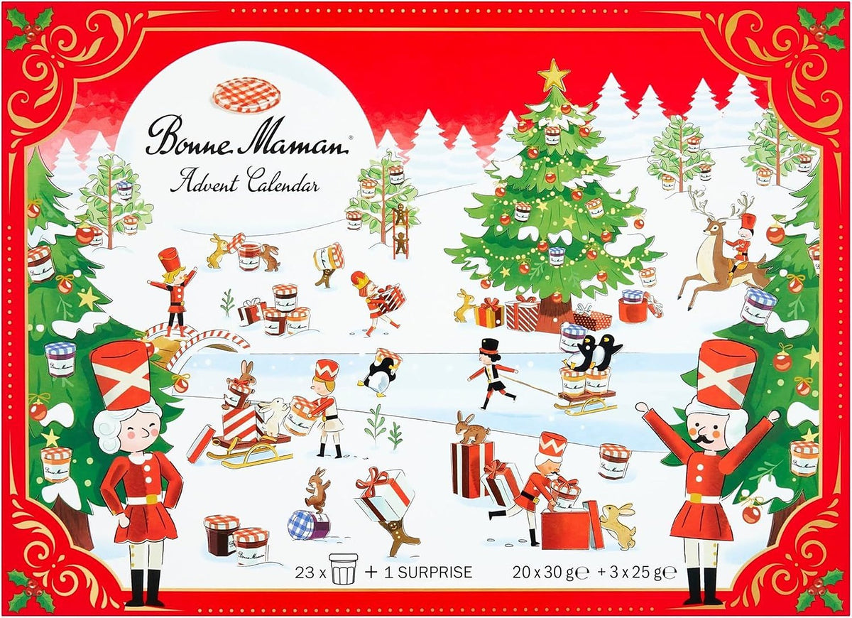 Bonne Maman Spreads Advent Calendar - 23 Mini Jars and 1 Gift
