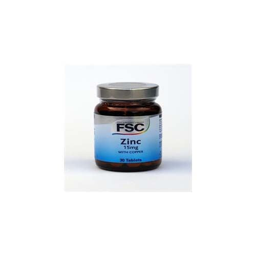 FSC Zinc 15mg with Copper 30 Tablets