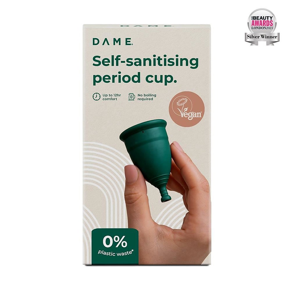 Dame Large Self-Sanitising Period Cup with Drawstring Bag 1 Unit