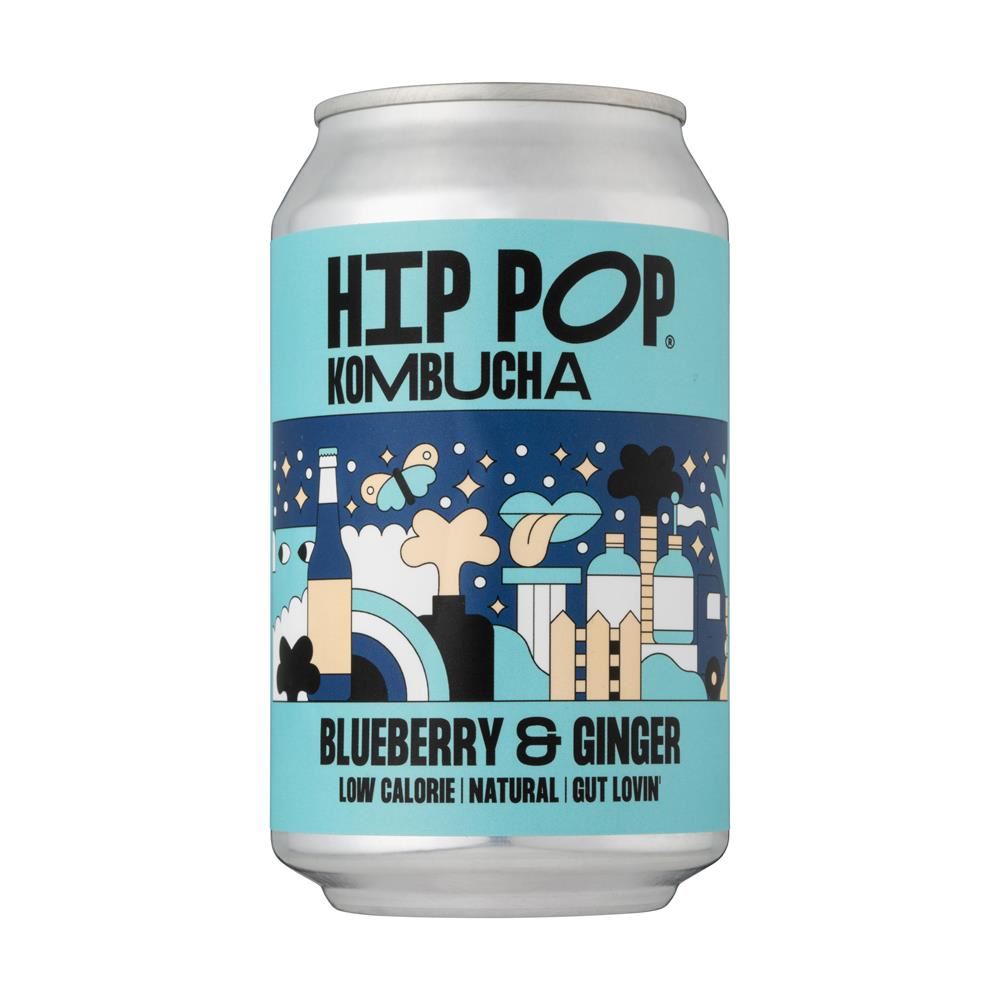 Hip Pop Kombucha Blueberry & Ginger 330 ml