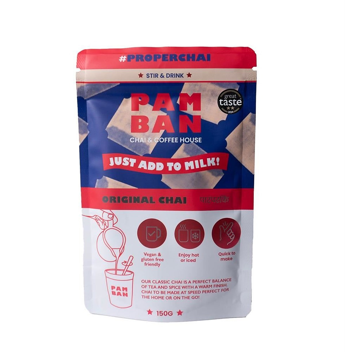 Pamban Chai & Coffee House Stir & Drink-Original Chai 150g