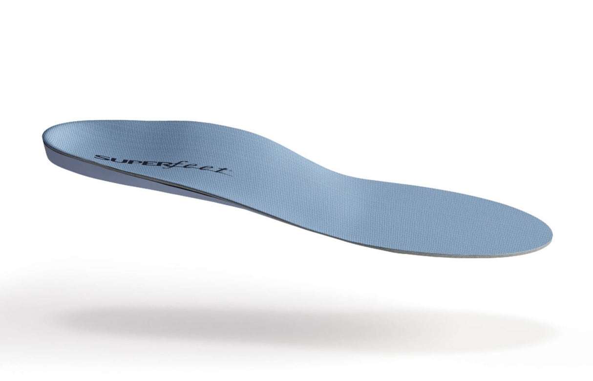 Superfeet Premium Insole Blue Foot Arch Support Trim to Fit Run Hike Casual Shoe