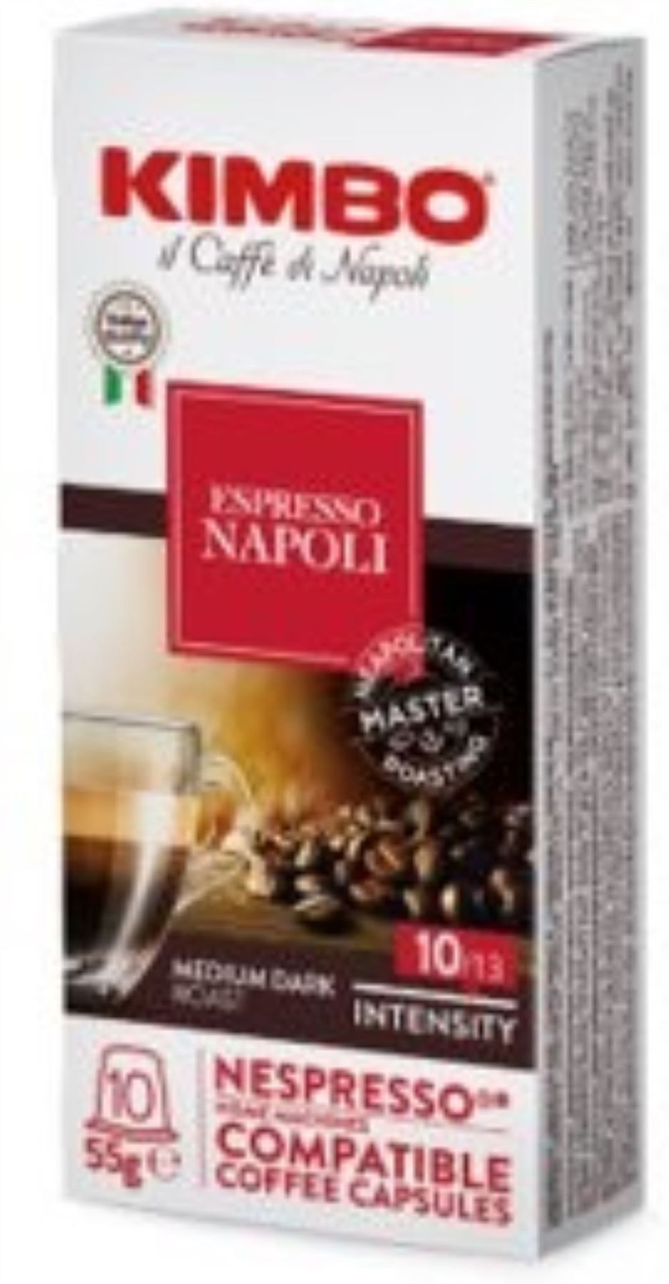 Kimbo Coffee Kimbo Espresso Napoli 55g 10 x Nespresso capsule