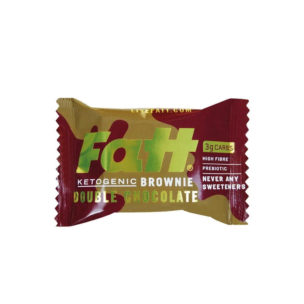 Fattbar Double Chocolate Keto Brownie 40g - 6 Pack
