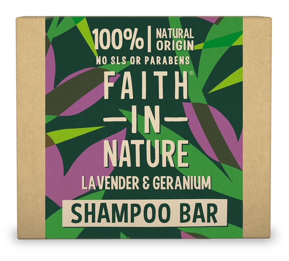 Faith in Nature Shampoo Bar Lavender & Geranium 85gm
