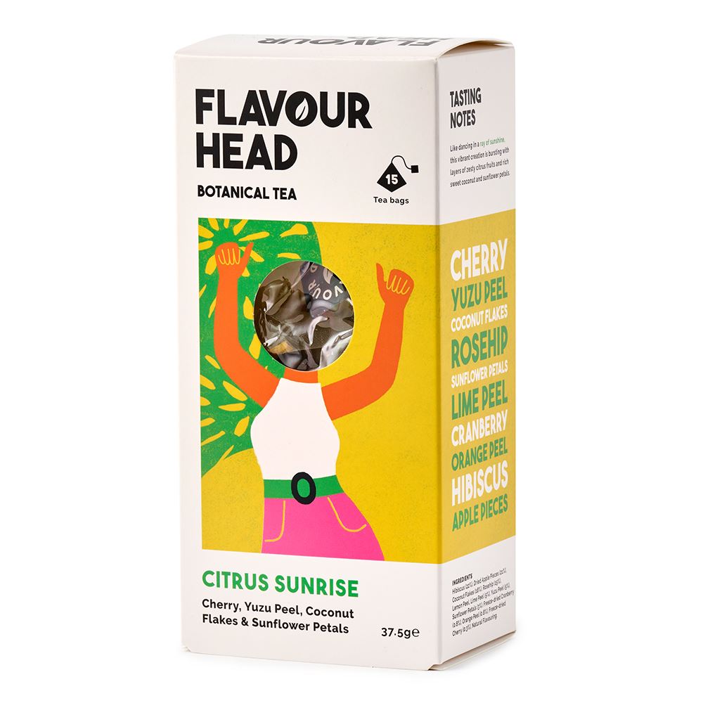 Flavour Head Botanical Infusions Citrus Sunrise Tea 15 tea bags