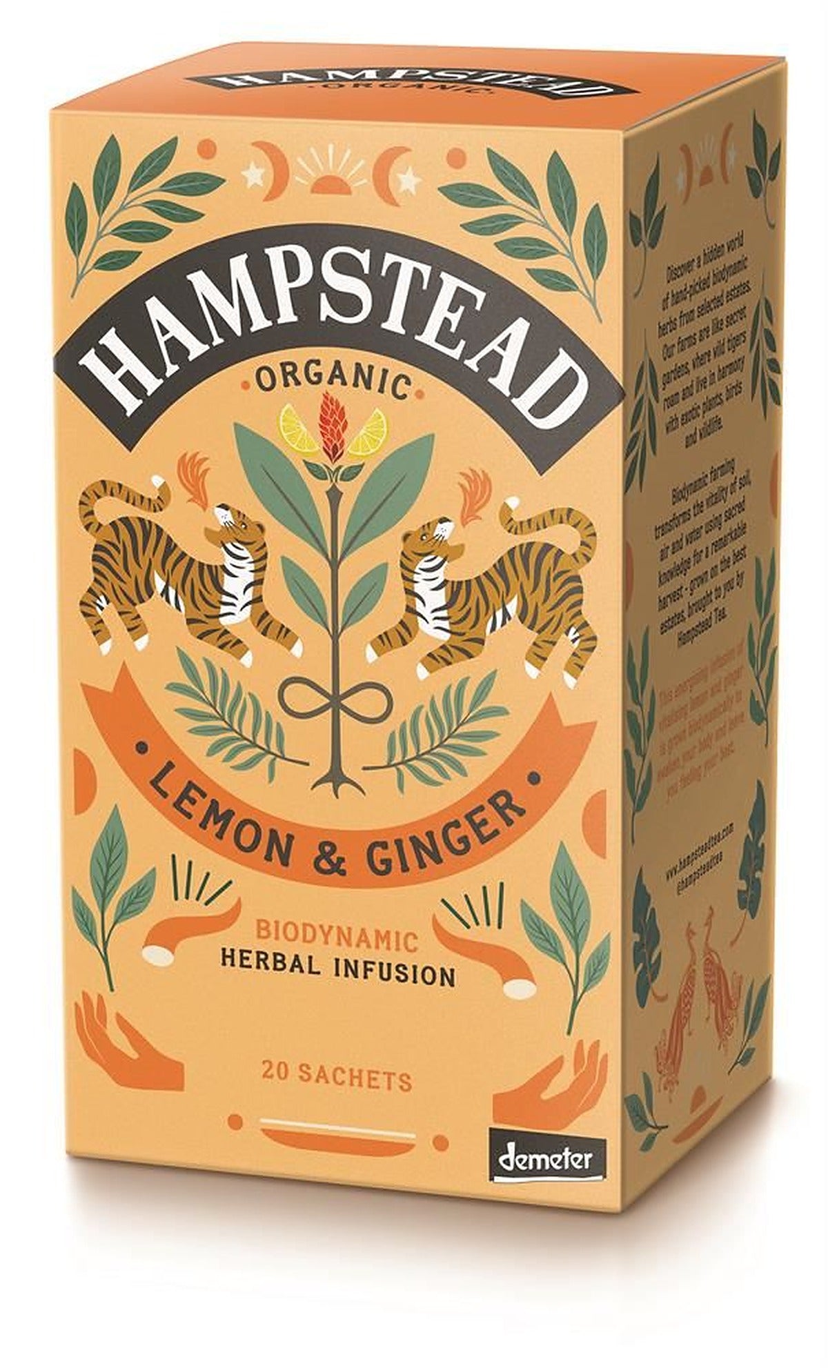 Hampstead Tea Organic Lemon Ginger 20 Tea Bags