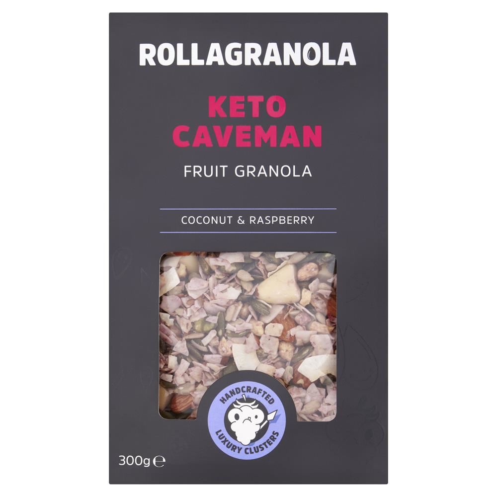 Rollagranola Keto granola paleo vegan cereal & GF no added sugar 300g