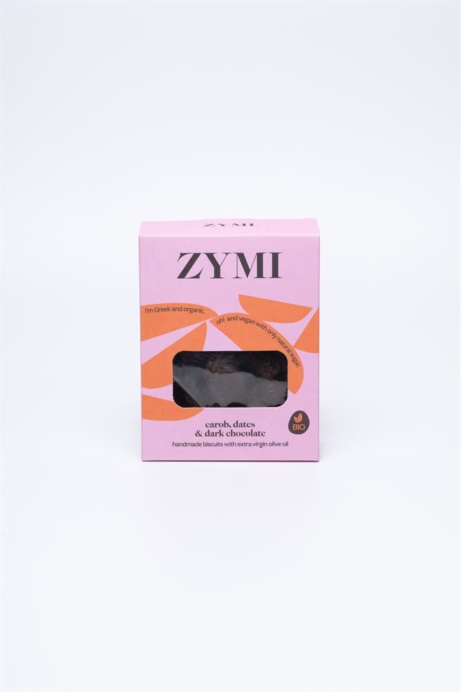 ZYMI Organic Biscuits with Carob Dark Chocolate & Dates 130g