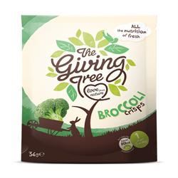 Giving Tree Snacks Vacuum Fried Broccoli Crisps 36g - 12 Pack