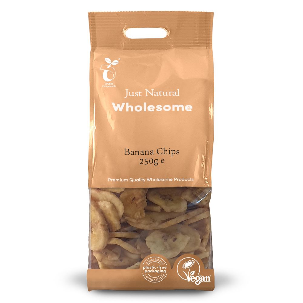 Just Natural Wholesome Banana Chips 250g