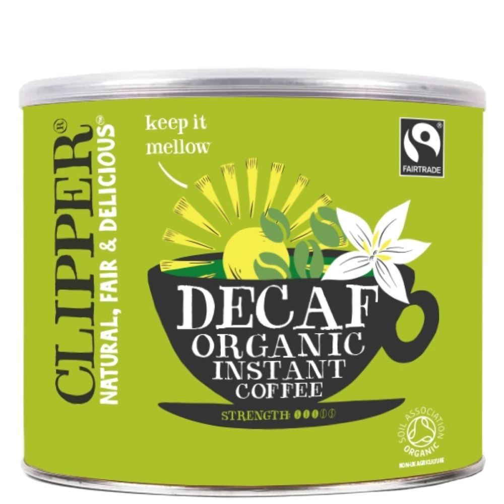 Clipper Fairtrade Organic Decaf Inst Coffee 500g