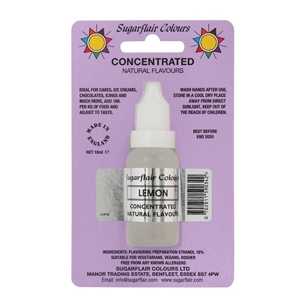 Sugarflair Concentrated NATURAL Food Flavours - 18ml