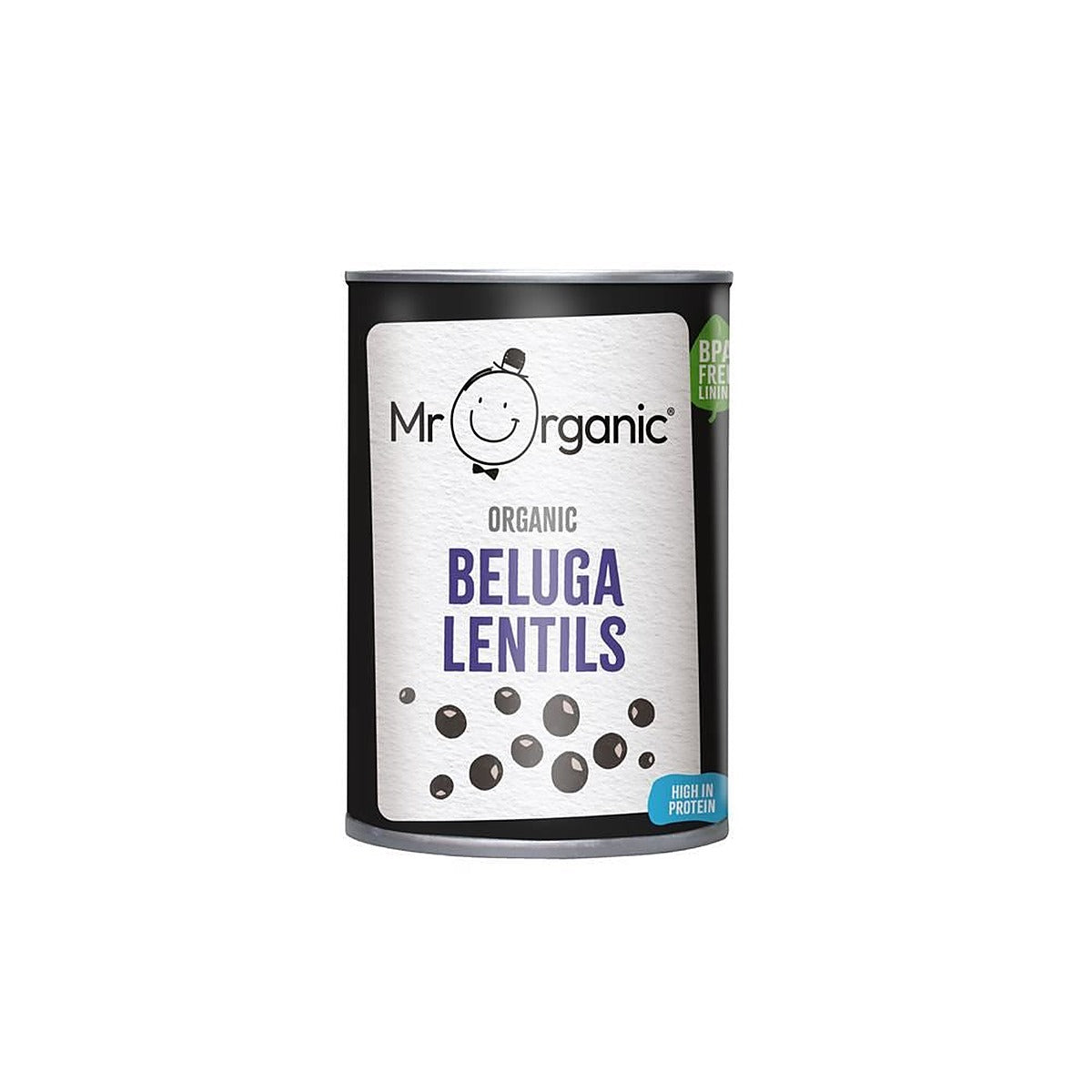 Mr Organic Beluga Lentils 400g