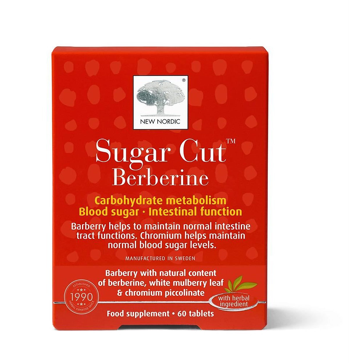 New Nordic Sugar Cut Berberine 60 Tablets