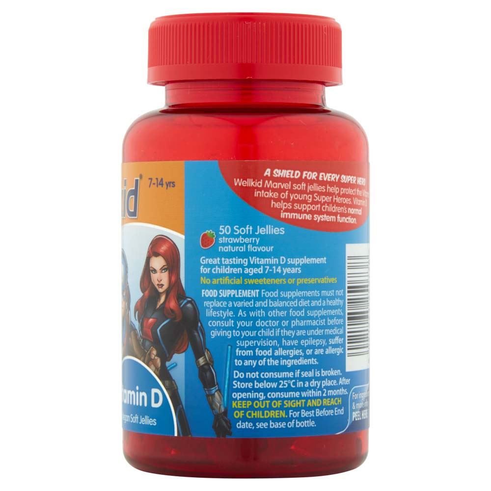 Vitabiotics WellKid Marvel Vitamin D - 7-14yrs - 50 Soft Jellies