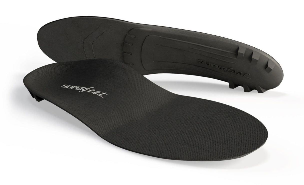 Superfeet Premium Insole Black Foot Arch Support Trim to Fit Slim Dress Shoes
