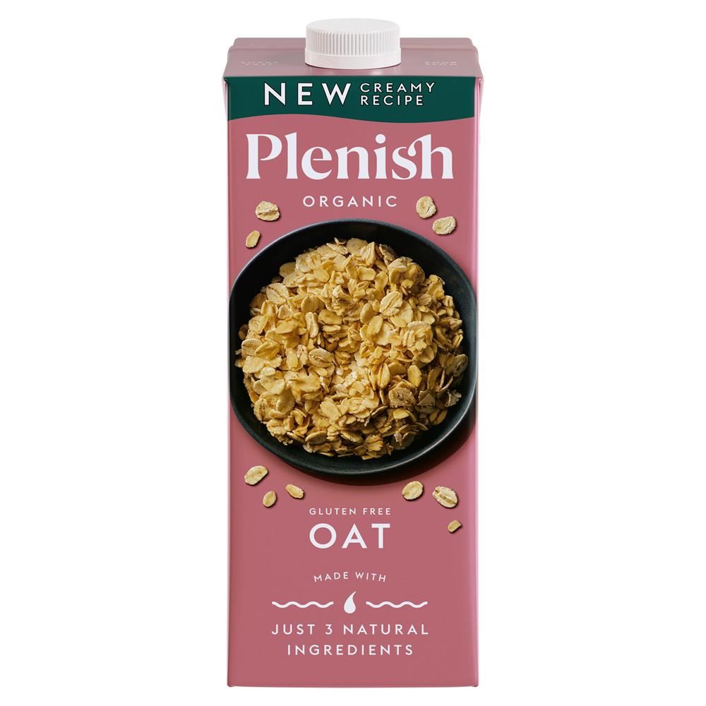 Plenish Organic Gluten-Free Oat Milk 1 Litre