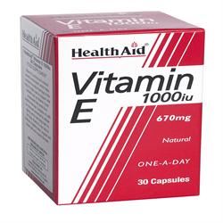 HealthAid Vitamin E 1000iu Natural 30 Capsules