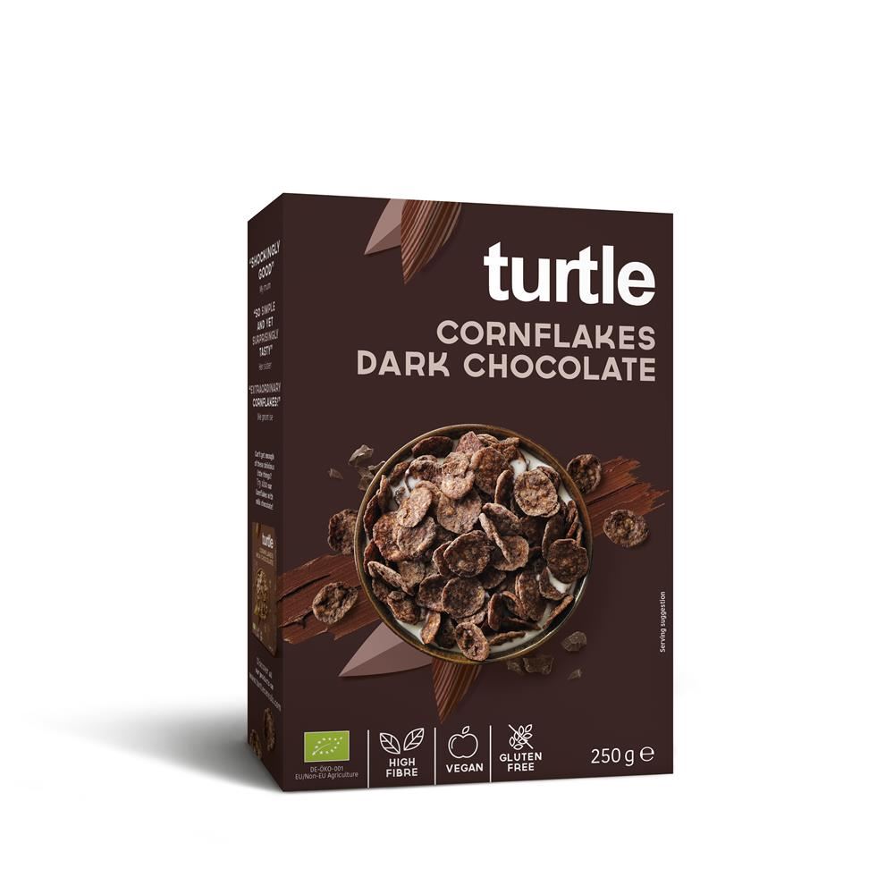 Turtle Dark Chocolate Cornflakes 250g Organic & Gluten Free