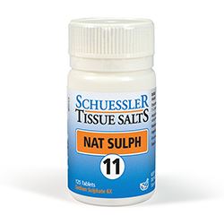 Schuessler No 11 Nat Sulph Tissue Salts 125 Tablets