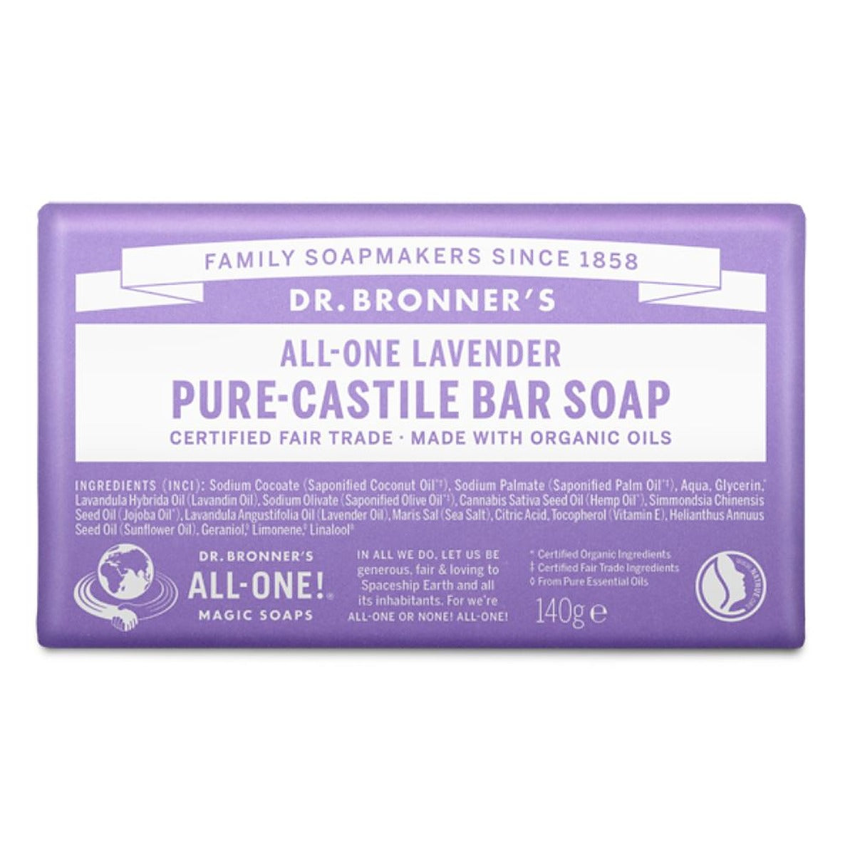 Dr Bronner's Pure Castile Bar Soap - 140g - All Scents - image 12
