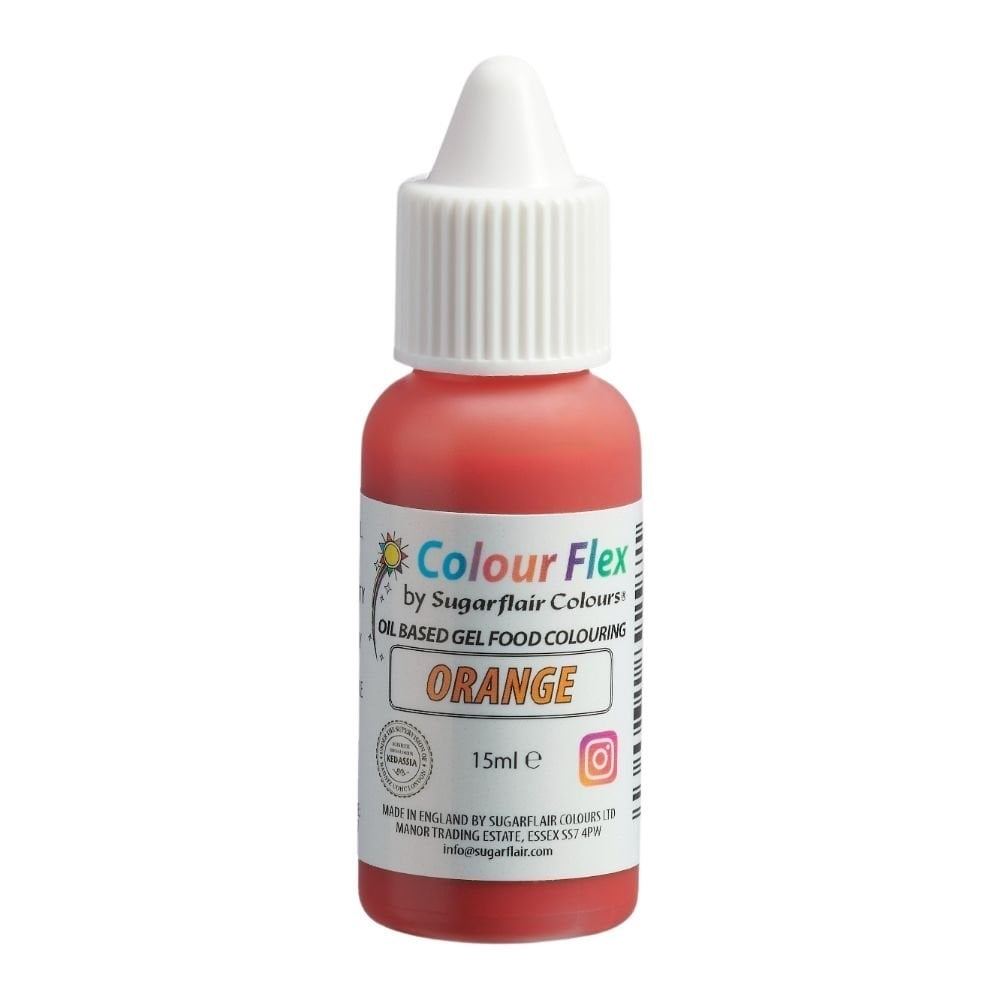 Sugarflair Colour Flex Oil Based Food Colouring Gel 15ml - All Colour