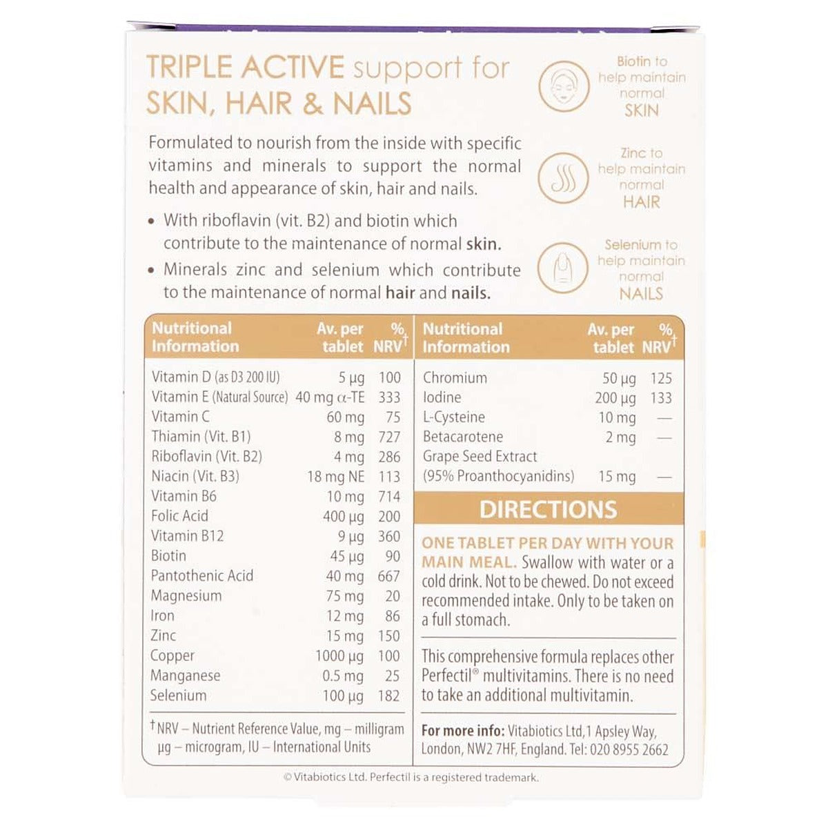 Vitabiotics Perfectil Original - 90 Tablets - image 4