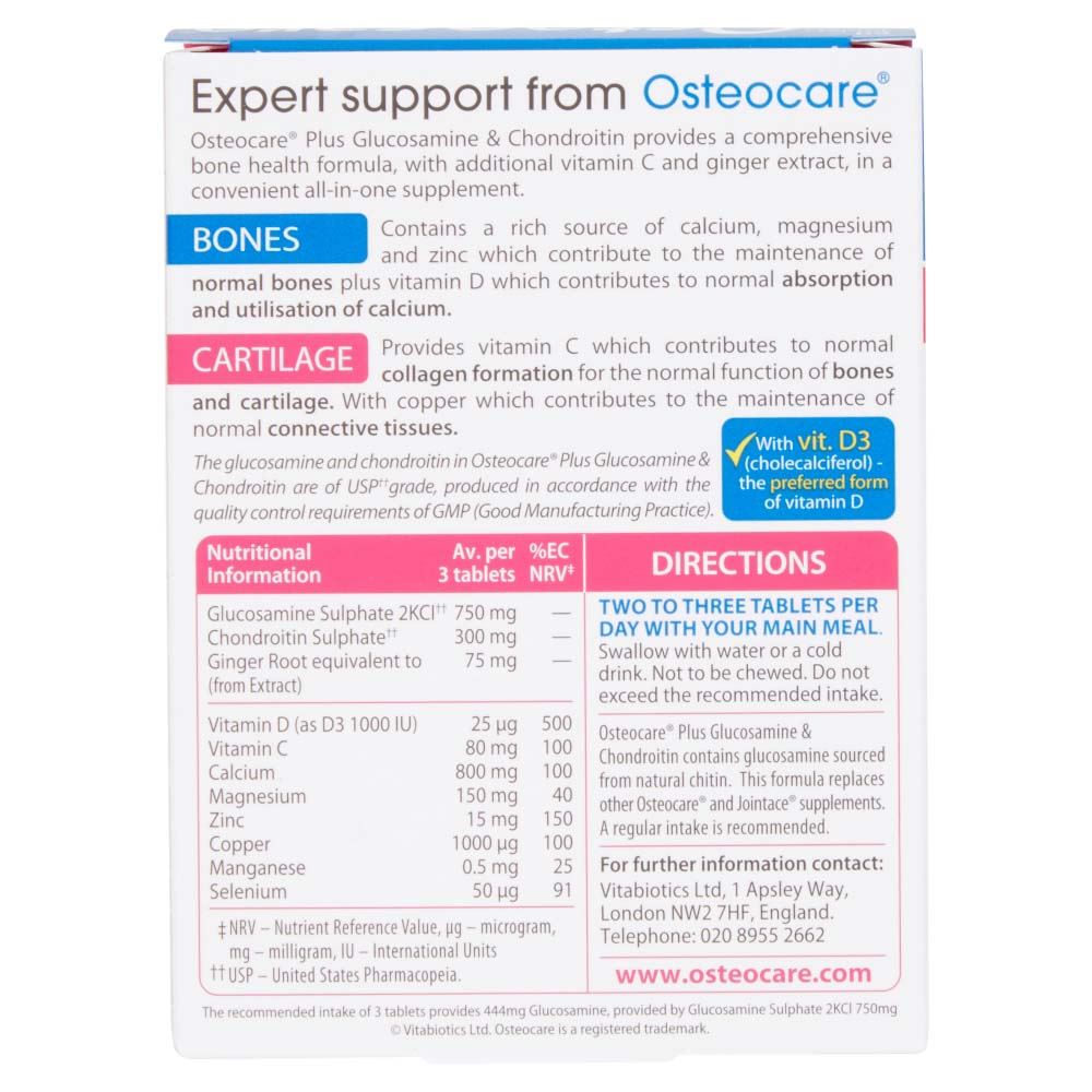 Vitabiotics Osteocare Plus Glucosamine & Chondroitin - 60 Tablets