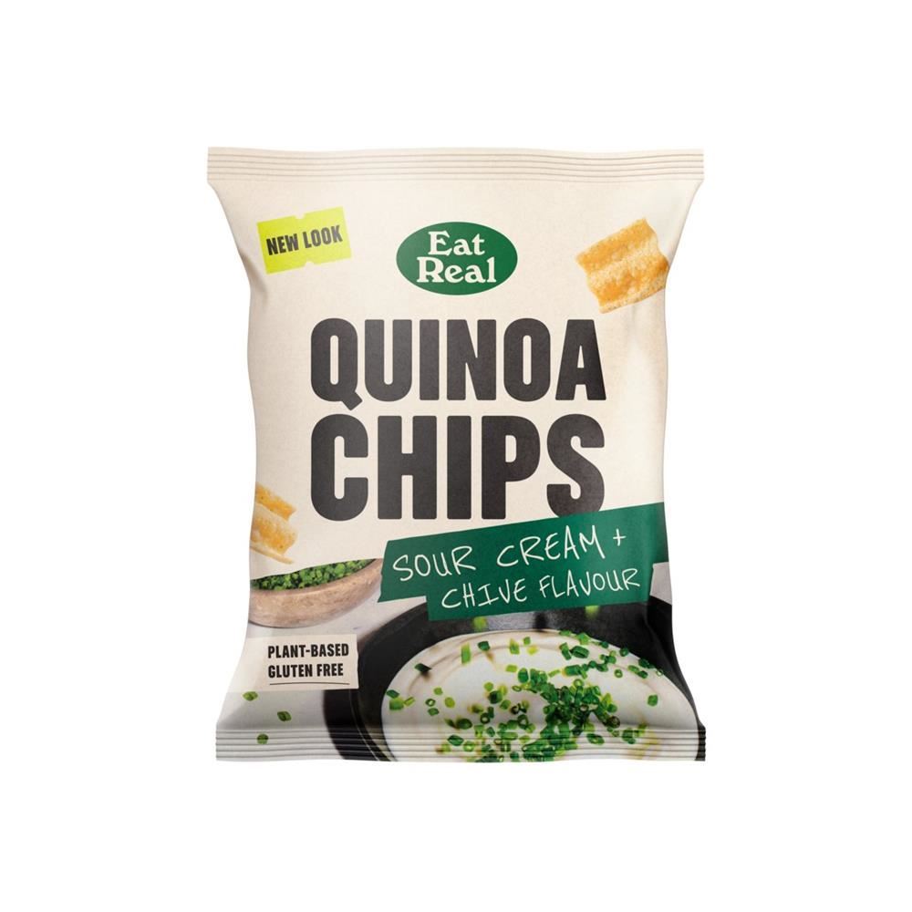 Eat Real Quinoa Chips Sour Cream & Chive 40g - 6 Pack
