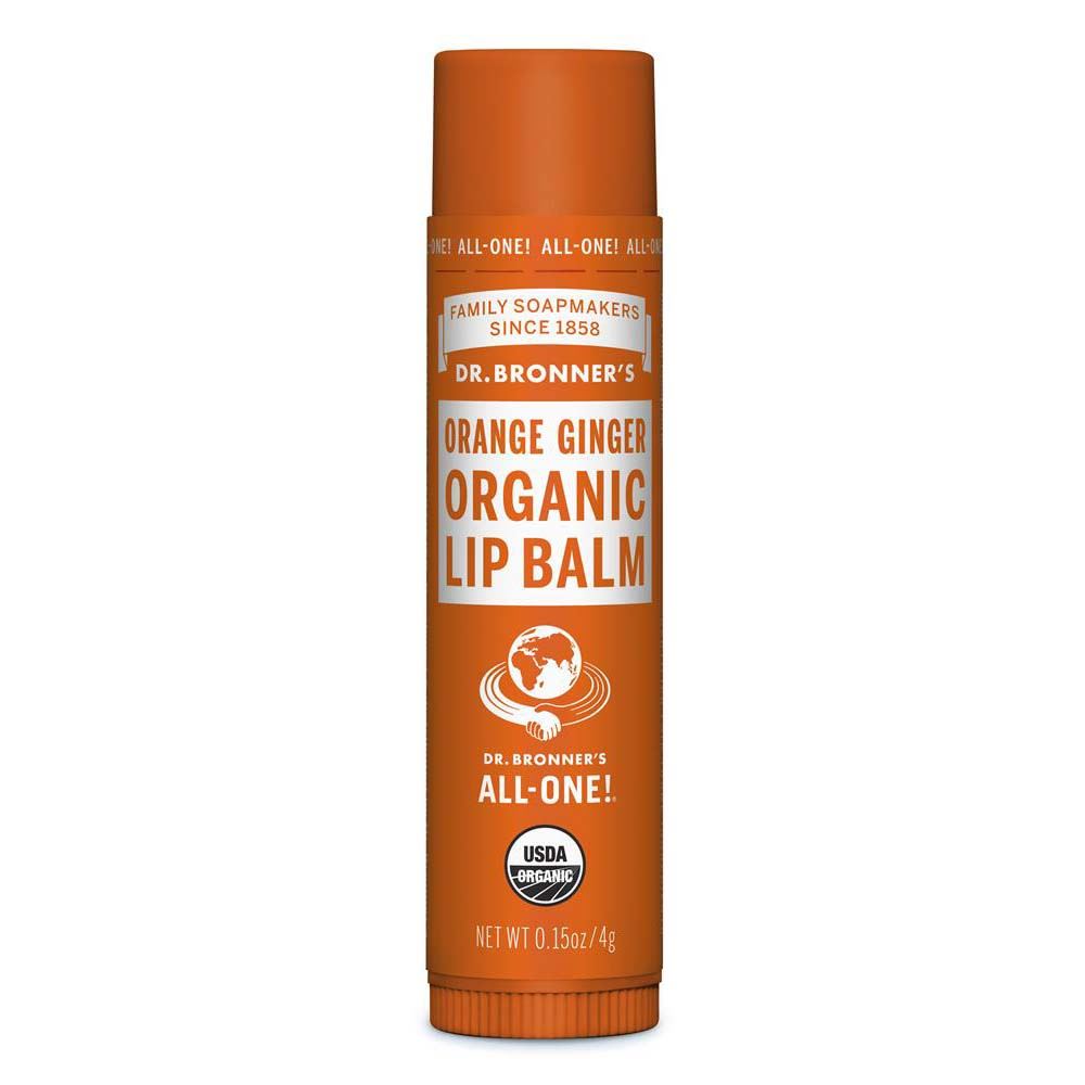 Dr Bronner Lip Balm Orange Ginger 4g
