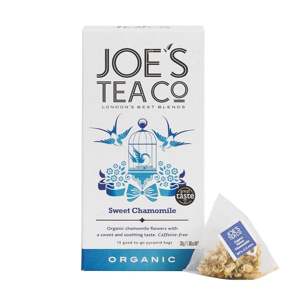 Joes Tea Company Sweet Chamomile - 15 biodegradable pyramid bags