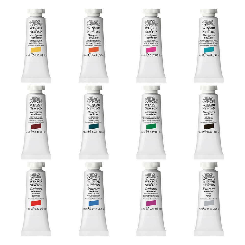 Winsor and Newton Designers Gouache Tube - All Colours - 14ml and 37ml