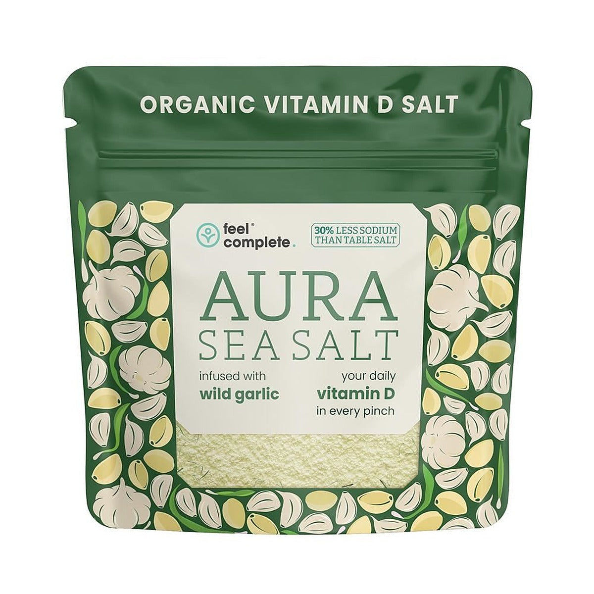 Feel Complete (Aura Sea Salt) Organic Wild Garlic Vitamin D 80g