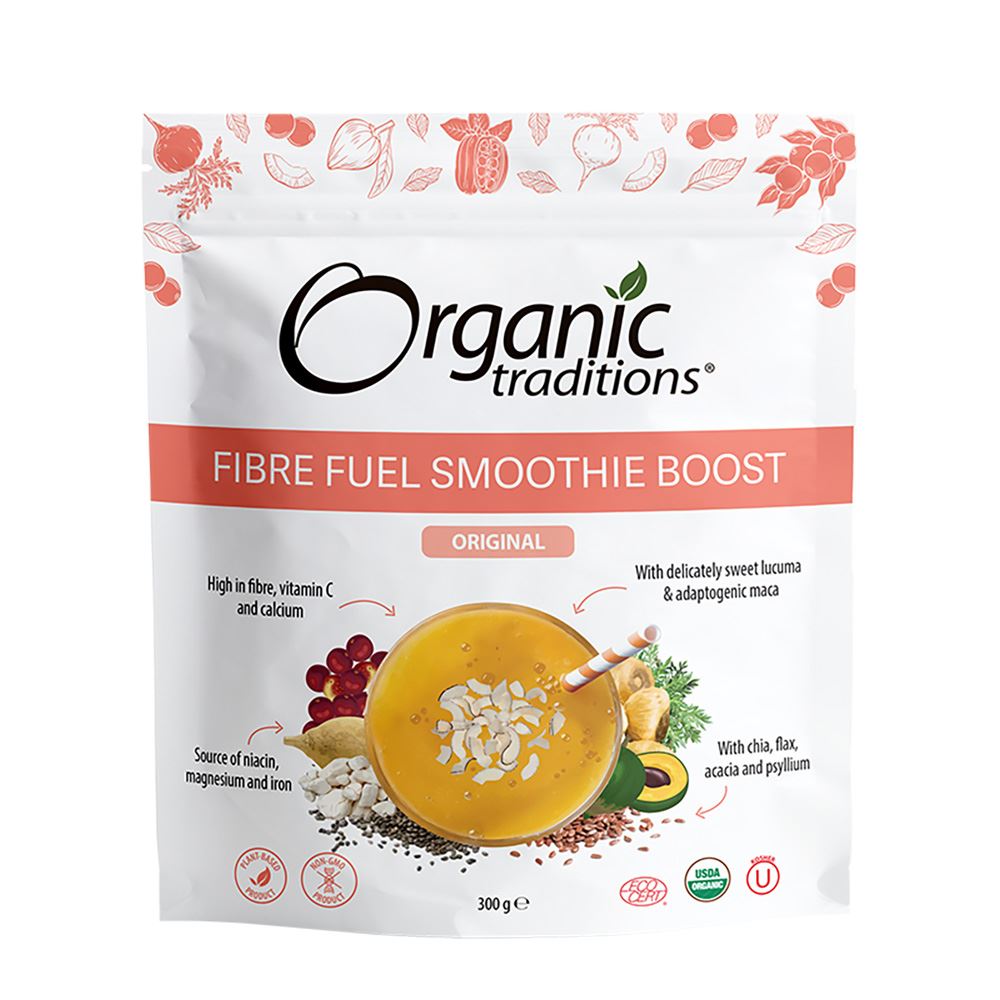 Organic Traditions Organic Fibre Fuel Smoothie Boost Original 300g