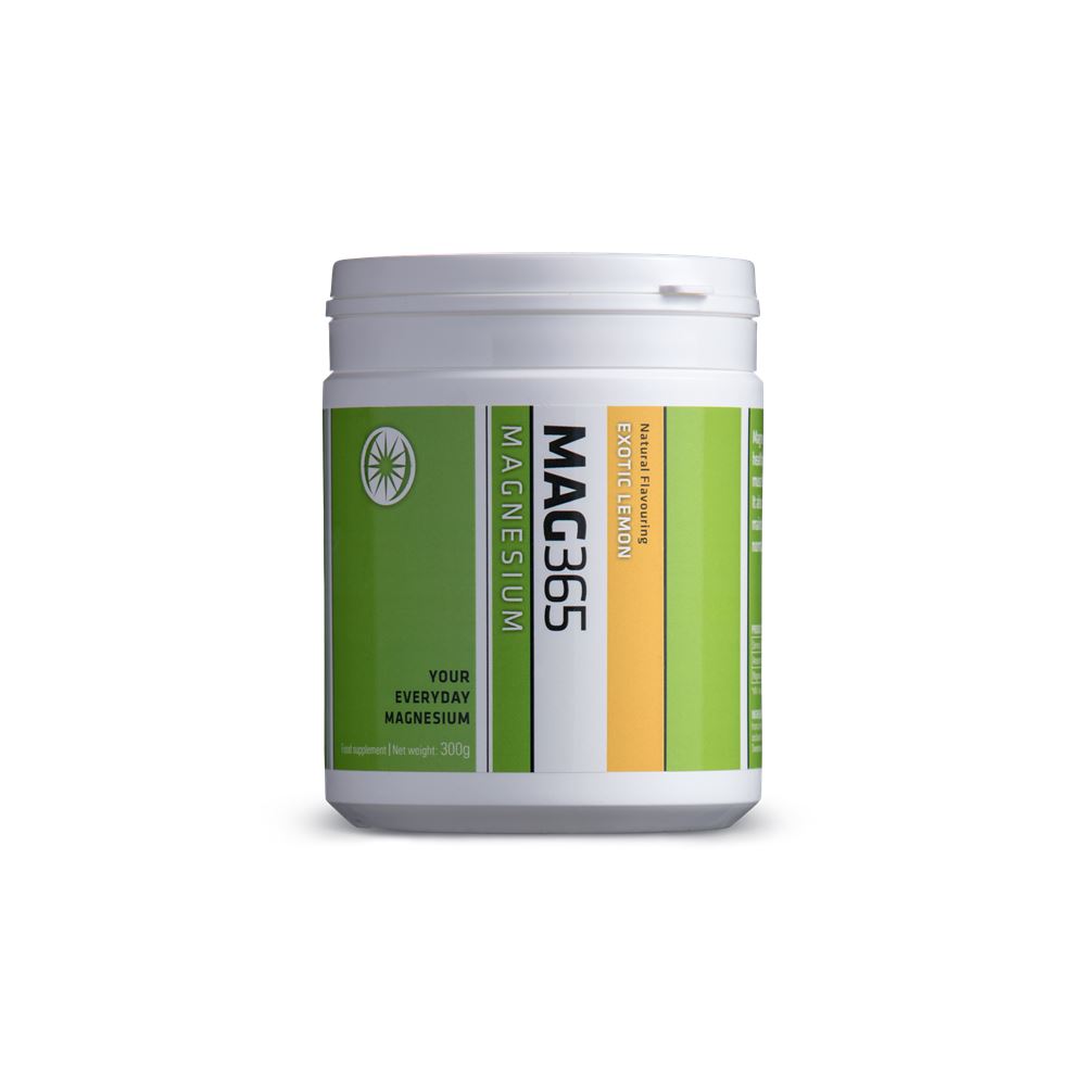 Mag365 Magnesium Supplement Exotic Lemon 300g