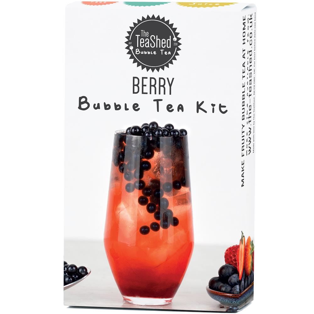 The TeaShed Single Serving Berry Bubble Tea Kit 125g