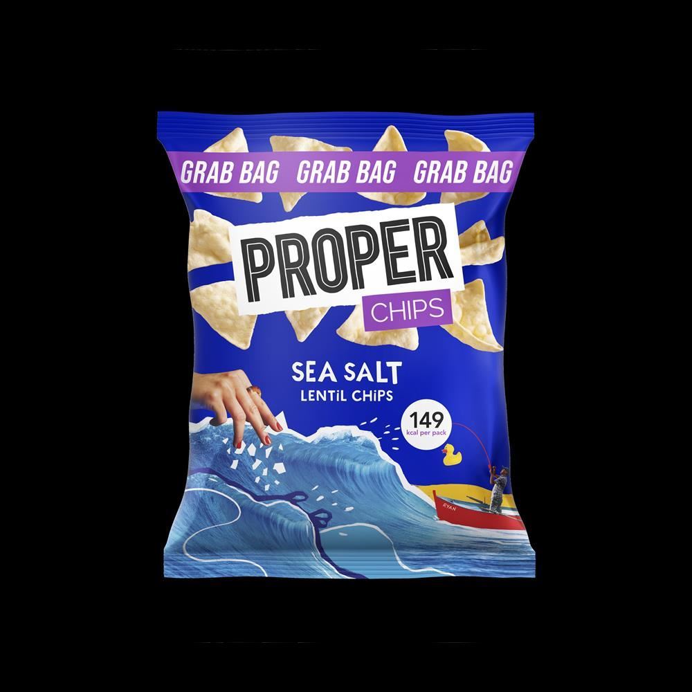 Properchips PROPER Sea Salt Lentil Chips 31g - 10 Pack