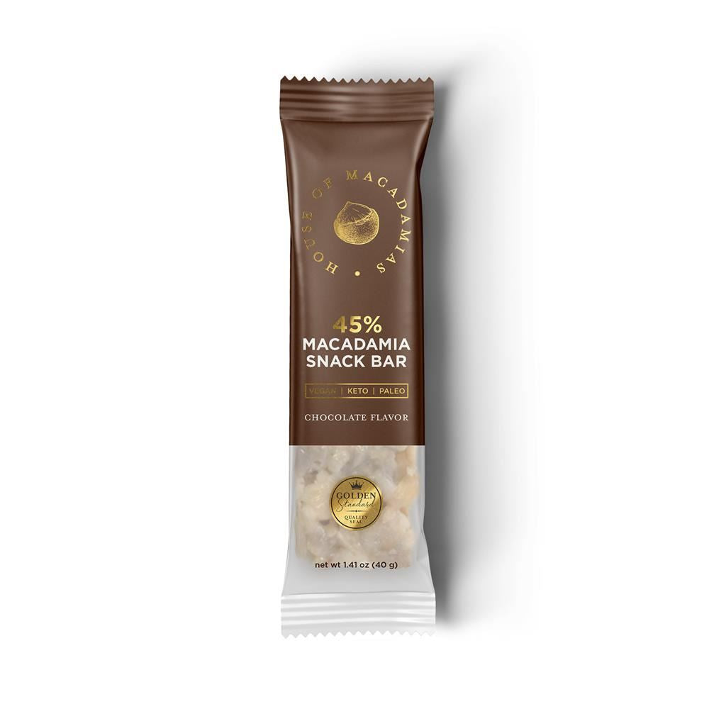 House of Macadamias Organic Macadamia Snack Bar Chocolate 40g