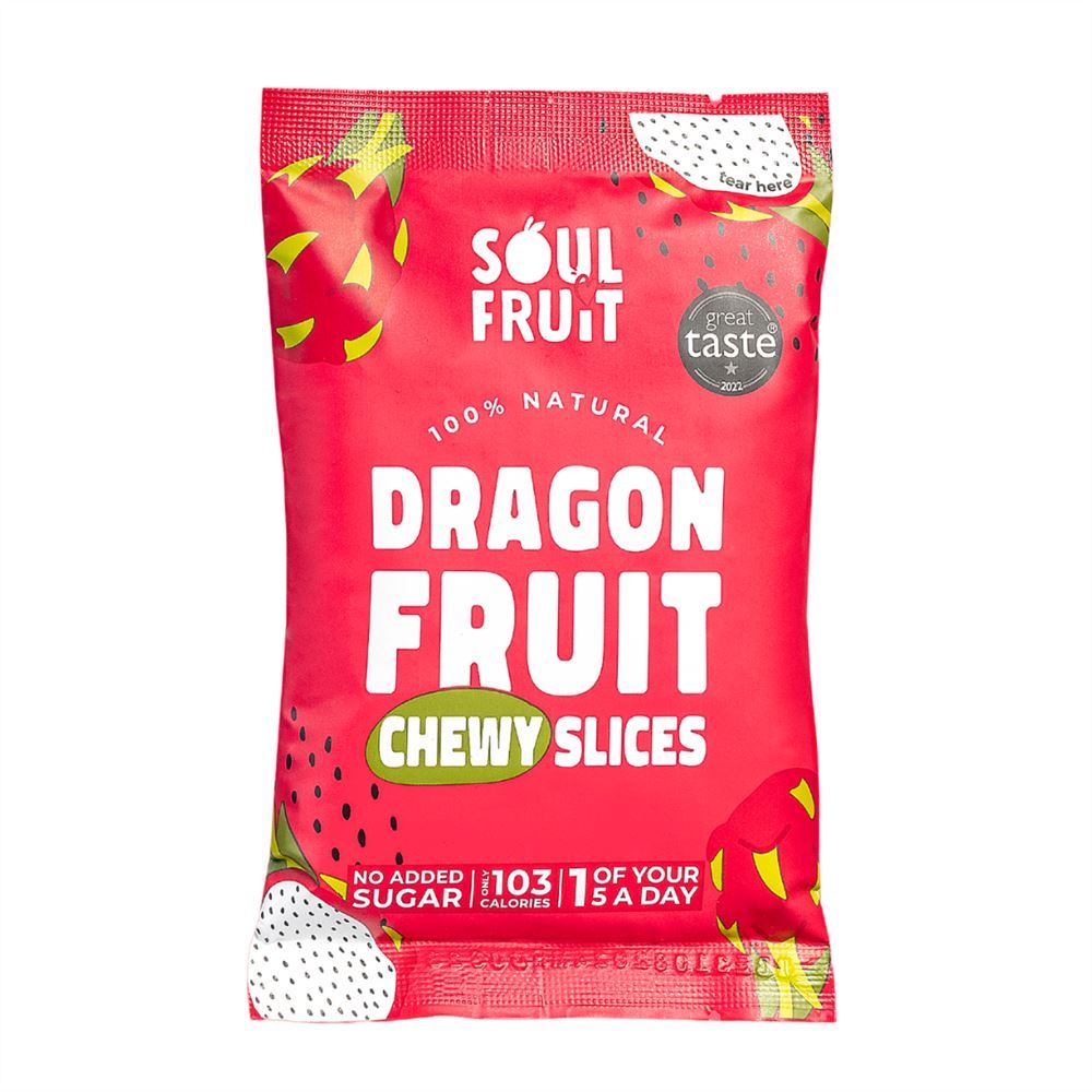 Soul Fruit Soft Dried Dragon Fruit Slices 30g - 10 Pack