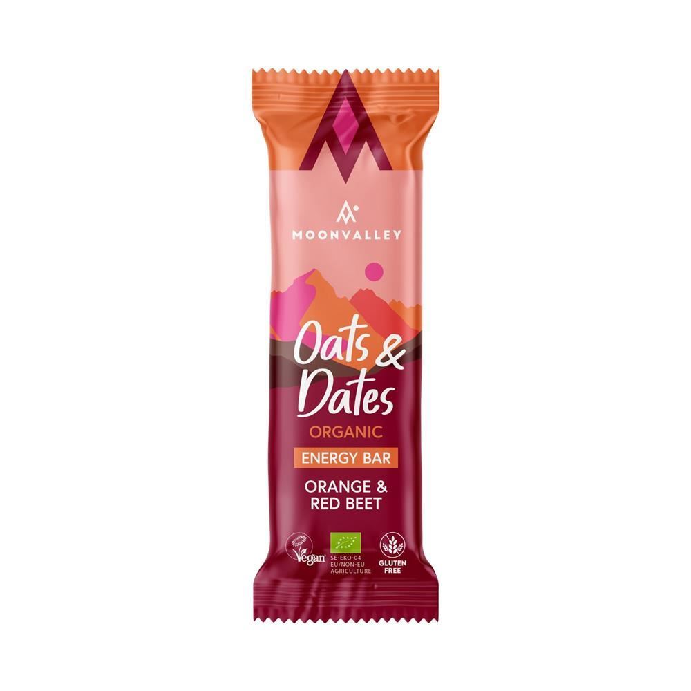 Moonvalley Organic Gluten-free Energy Bar Orange & Red Beets 50g - 12 Pack