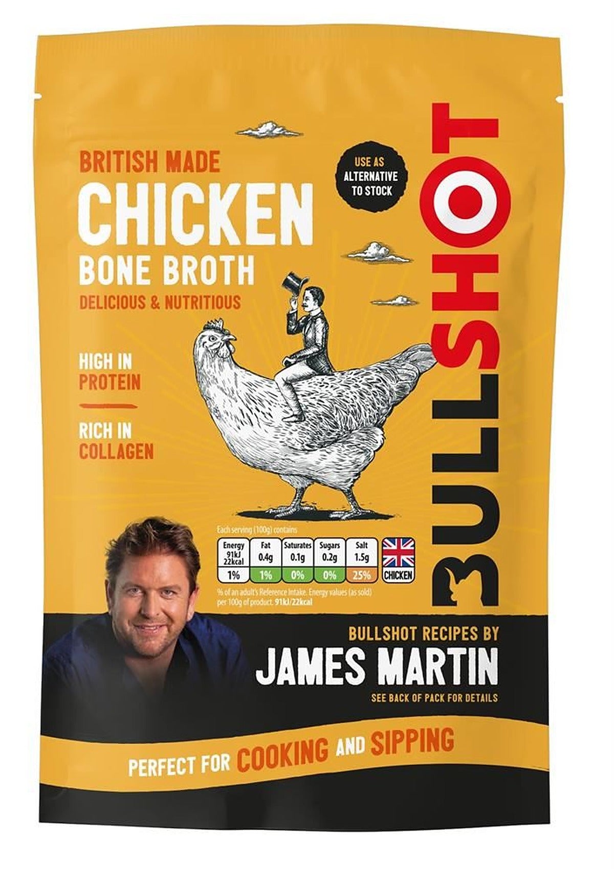 Bullshot Chicken Bone Broth 350g