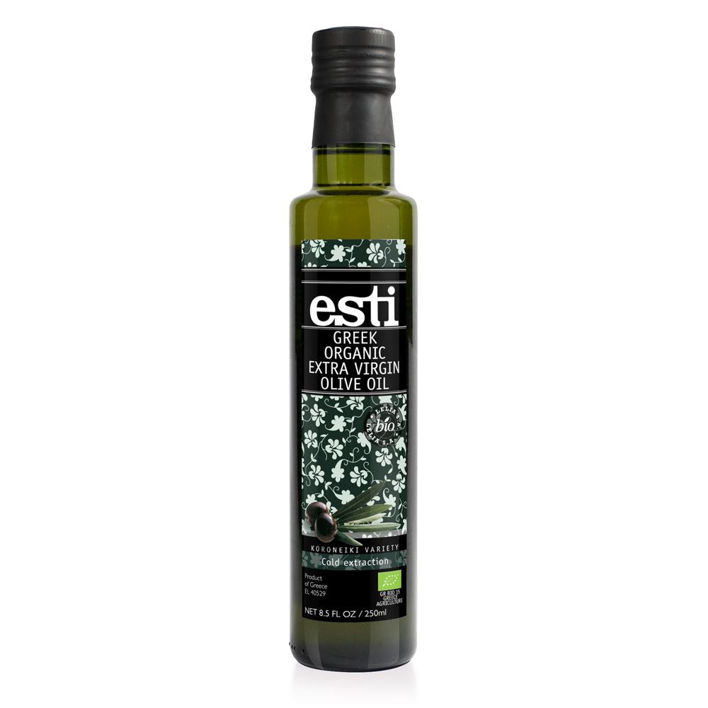 Esti Greek Organic Extra Virgin Olive Oil 250ml Glass Bottle
