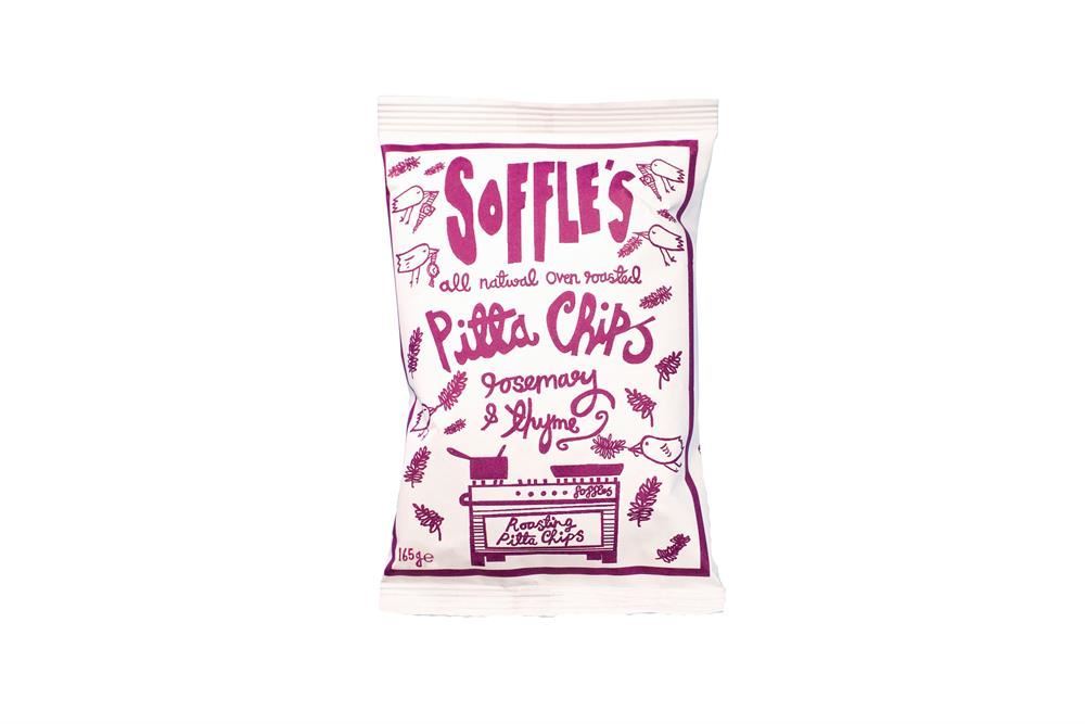 Soffles Pitta Chips Rosemary & Thyme Pitta Chips 165g - 9 Pack