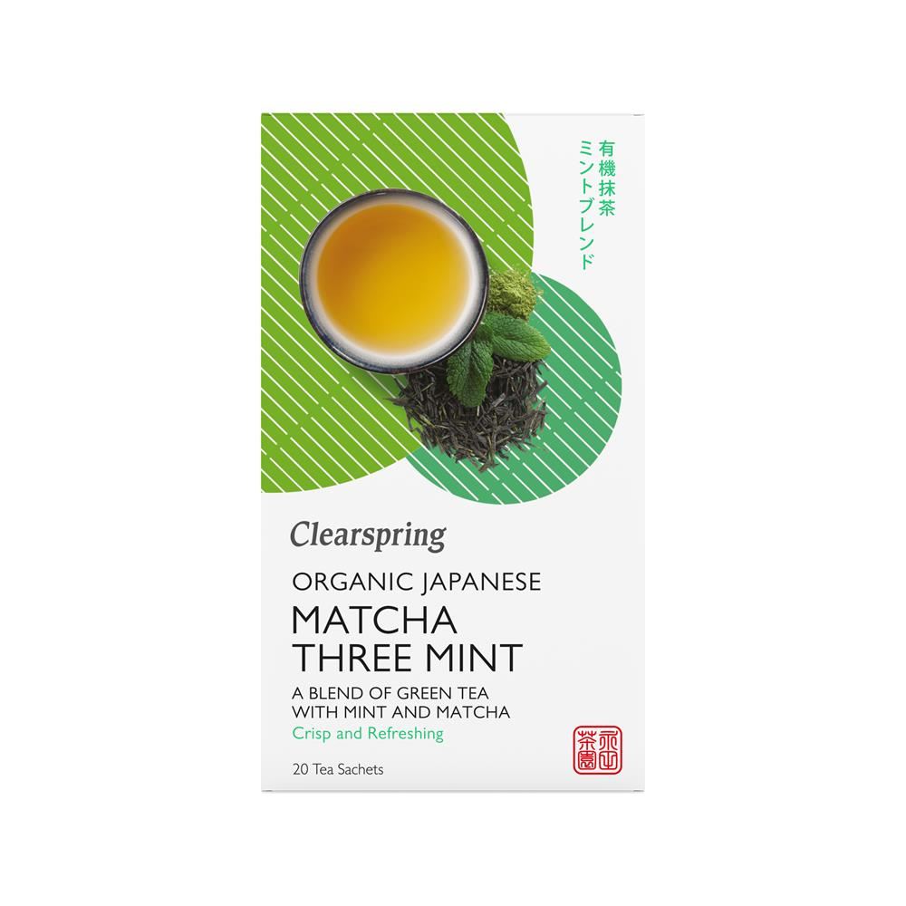 Clearspring Organic Japanese Matcha Three Mint 20 Teabags