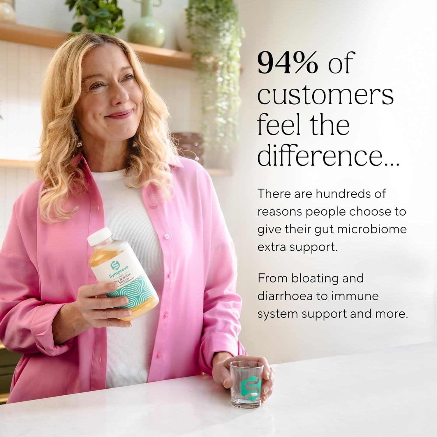 Symprove Original Probiotic Drink with Live Bacteria 500ml - Pack of 4