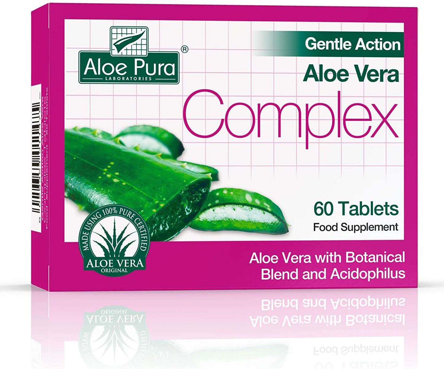 Aloe Pura Gentle Action Complex Tablets 60