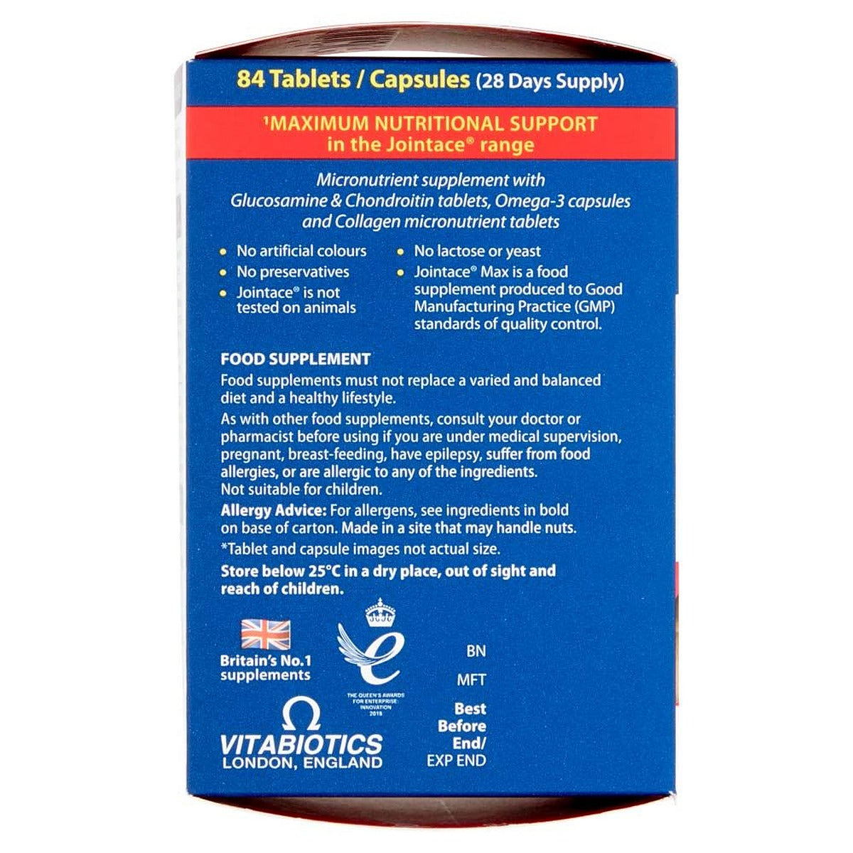 Vitabiotics Jointace Max 3-in-1 - 84 Tablets/Capsules - image 3